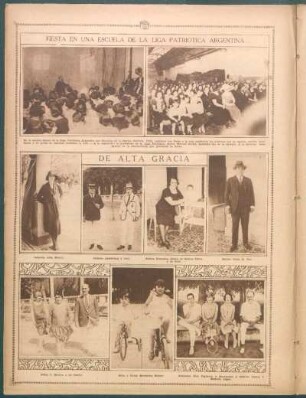 Fiesta en una escuela de la Liga Patriótica Argentina