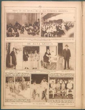 Fiesta en una escuela de la Liga Patriótica Argentina