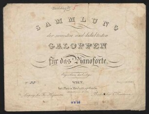 Lied Nr. 5 Jägers Lust. Jagd-Galoppe.