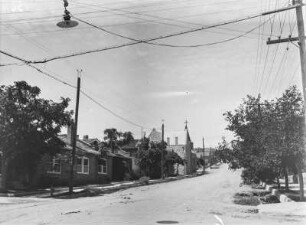 Straßenansicht : Blick über die Straße einer Stadt