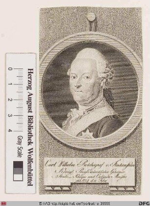 Bildnis Carl Wilhelm Reichsgraf Finck von Finckenstein