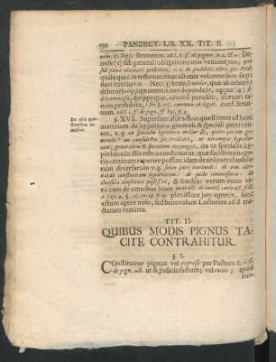 Tit. II. Quibus Modis Pignus Tacite Contrahitur