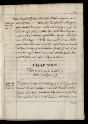 Chap. XXX. Their punishments to their owne souldyers