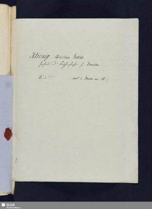 Nr. 140-141. Kleinig, Christian Gottlob