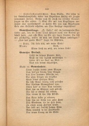 Gewissensfrage.