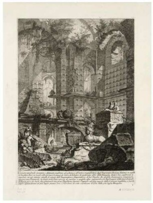 Camera sepolcrale (Grabkammer), aus der Folge "Prima Parte di Architetture e Prospettive"