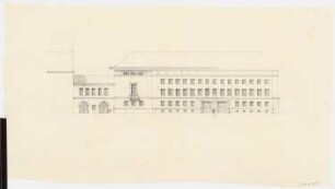 Schloss Posen, Posen Erweiterungsbau: Ansicht Erweiterungsbau vom Oberwall