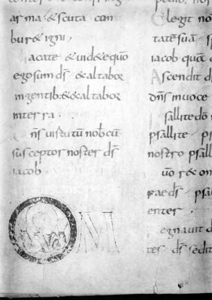 Psalter von Corbie — Initiale O zu Psalm 46, Folio 41verso