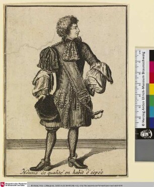Homme de qualité en habit d'éspée