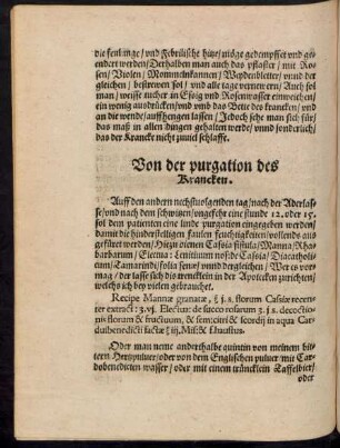 Von der purgation des Krancken.