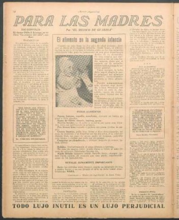 Para las madres : Por "El médico de guardia"