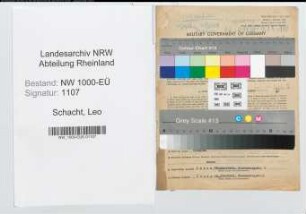 Entnazifizierung Leo Schacht, geb. 18.03.1904 (Lehrer)