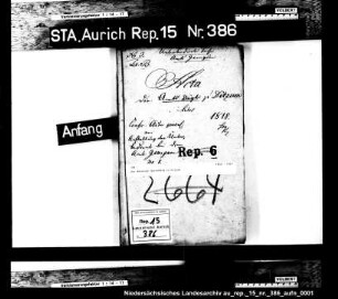 Der Amtsvogt Harenberg in Ditzum