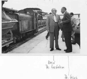 Bereich Deckenlos VI bei Sandweier Bereisung durch Bundesverkehrsminister Dr. Hans Christoph Seebohm am 19.07.1956