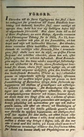 Handbok i Skandinaviens flora : innefattande Sveriges och Norriges vexter, till och med mossorna, 1. Botanologien