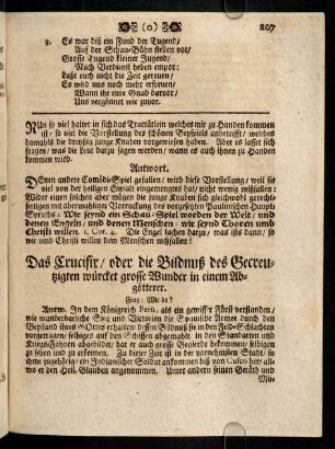 207-217, Das Crucifix oder die Bildnuß des Gecreutzigten ...; ....