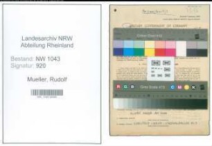 Entnazifizierung Rudolf Mueller , geb. 06.08.1918 ()