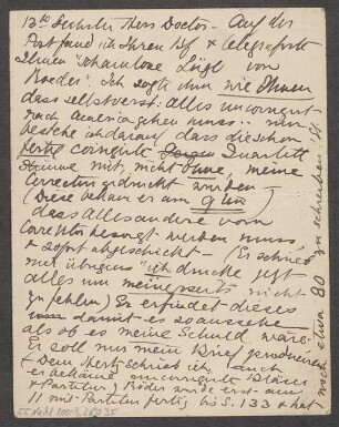 Brief an Ludwig Strecker  und B. Schott's Söhne : 13.12.1902