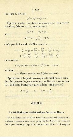 Variétés.