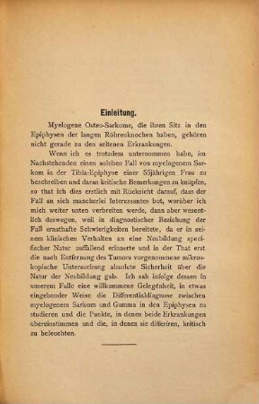 Beitrag zur pathologischen Anatomie der myelogenen epiphysären Neubildungen