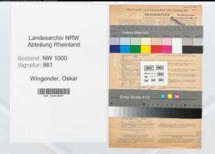 Entnazifizierung Oskar Wingender, geb. 22.03.1916 (Maschinenbauingenieur)