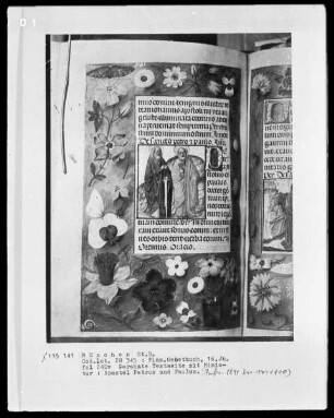 Flämisches Gebetbuch — Die Apostel Petrus und Paulus, Folio 240verso