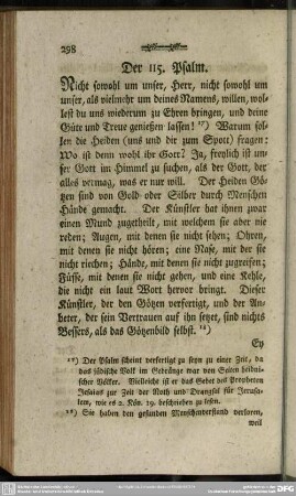 Der 115. Psalm