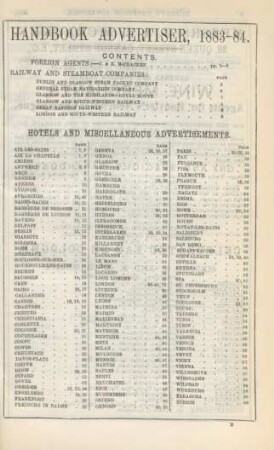 Handbook advertiser, 1883 - 84