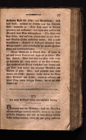 37. Der ganze Erdkörper besteht aus nützlichen Theilen.