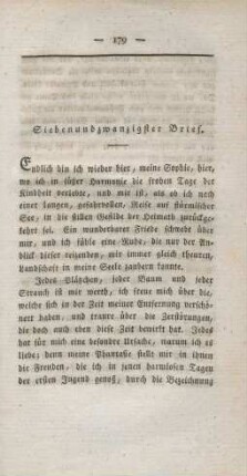 Siebenundzwanzigster Brief