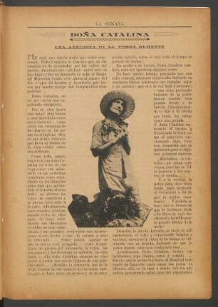 Doña Catalina : Una anécdota de la pobre demente