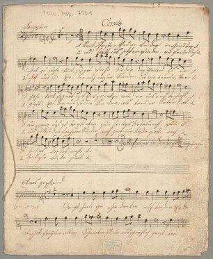 Masses, V (4), Coro, orch, op.6, G-Dur - BSB Mus.ms. 7561 : [without title]