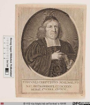 Bildnis Johann Christian Schlegel