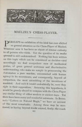 Maelzel's chess-player