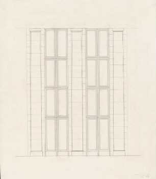 Reichsluftfahrtministerium, Berlin: Saalbau, Ehren-/Festsaal: Außenansicht Fenster [1:20]