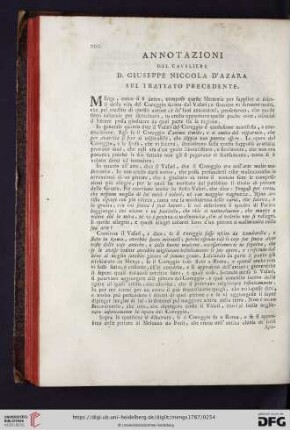 Annotazioni del cavaliere D. Giuseppe Nicolla D'Azara sul trattato precedente