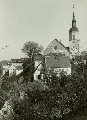 Dohna, Blick auf die Kirche
