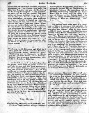 Wanderung von St. Petersburg nach Paris im J. 1812 durch die deutsch-russischen Provinzen, durch Preussen, Sachsen, Oesterreich, Baiern, Würtemberg und die Rheinlande. In Briefen von Dr. Christian Müller. Erstes Bändchen. Leipzig, Baumgärtnersche Buchhandlung. 1814. VIII. 311 S. in 8.