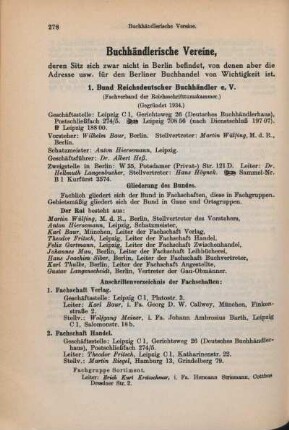 Buchhändlerische Vereine