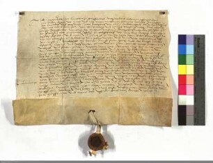 Johann Rietesel, Komthur zu Schiffenberg, und Dietrich v. Cleen, Komthur zu Marburg, vergleichen sich wegen der 47 Gulden, welche das Haus Schiffe...