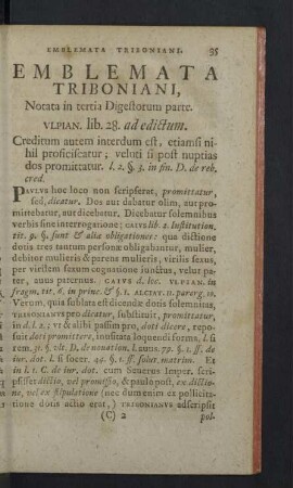 Notata in tertia Digestorum parte.