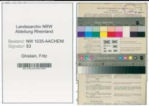 Entnazifizierung Fritz Ghislain , geb. 18.05.1899 (Steiger)