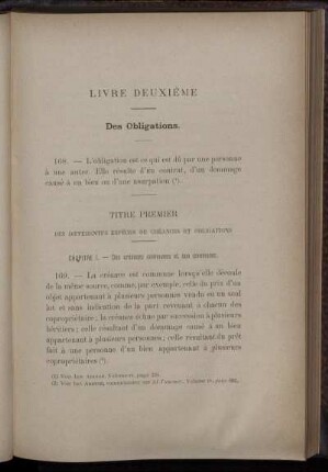 Livre Deuxième. Des Obligations