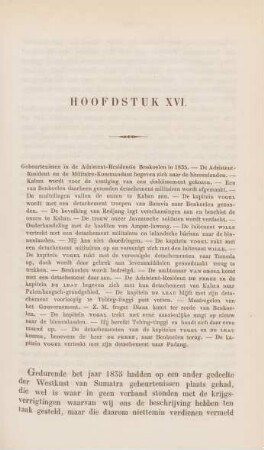 Hoofdstuk XVI. Gebeurtenissen in de Adsistent-Residentie Benkoelen in 1835 ...