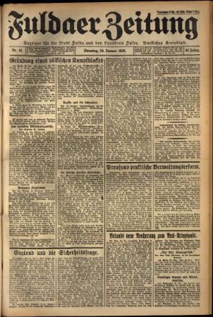 Ausgabe vom Dienstag, den 24. Januar 1928.