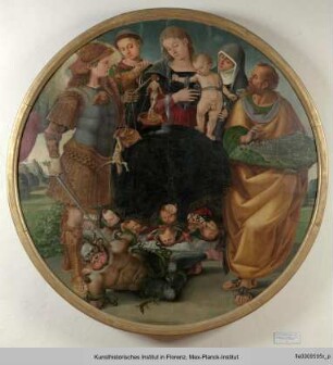 Madonna umgeben von Schutzheiligen der Stadt Cortona