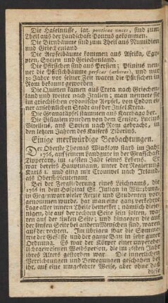 Einige merkwürdige Beobachtungen.