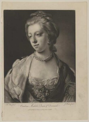 Bildnis der Carolina Matilda, Königin von Dänemark