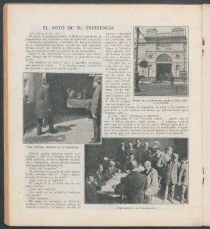 El voto de su excelencia