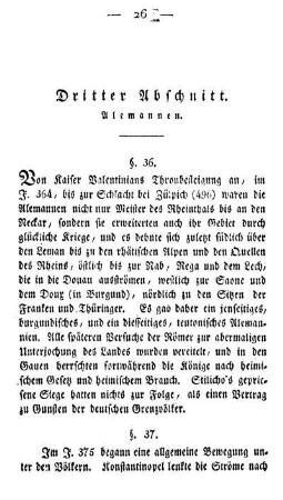 Dritter Abschnitt. Alemannen.